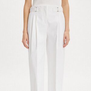 Tory Burch White Wide Leg Cotton Trouser size 12
